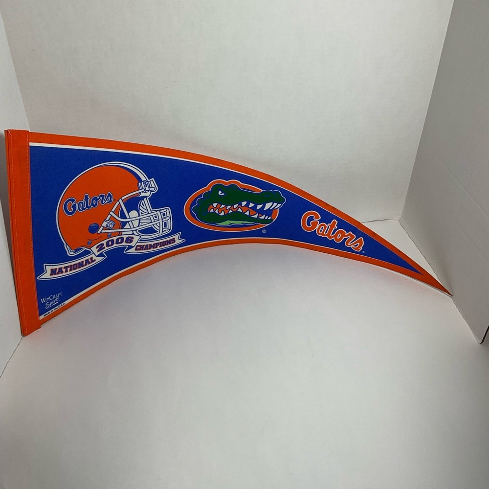 2006 Florida Gators NCAA National Football Champions Felt Pennant Made In USA